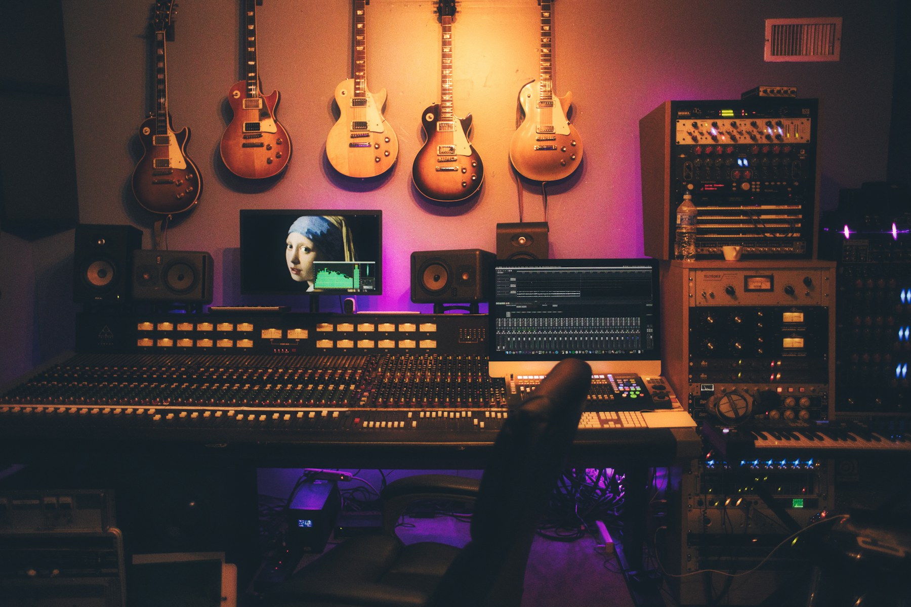 Studio production in progress